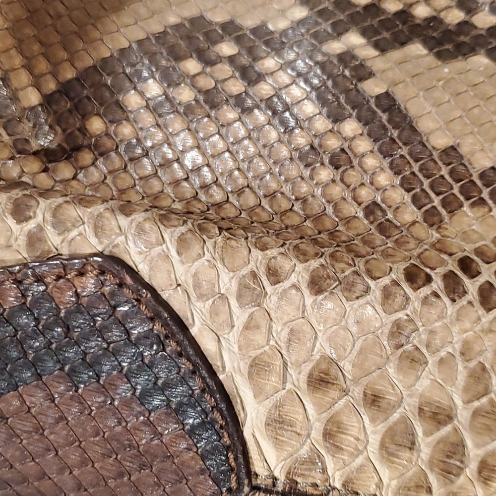 Mauro Governa real snakeskin shoulder bag - Picture 8 of 15